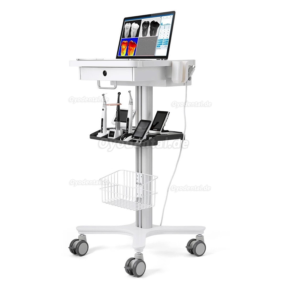 Likaymo RC-1 Dentalwagen Multifunktionaler Mobiler Trolley f&uuml;r Labor Klinik und Zahnarztpraxis